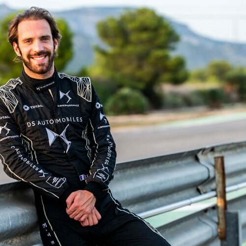 Jean-Éric Vergne in DS Performance test racing suit